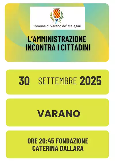 Leggi di più su L'Amministrazione incontra i cittadini - 30 SETTEMBRE