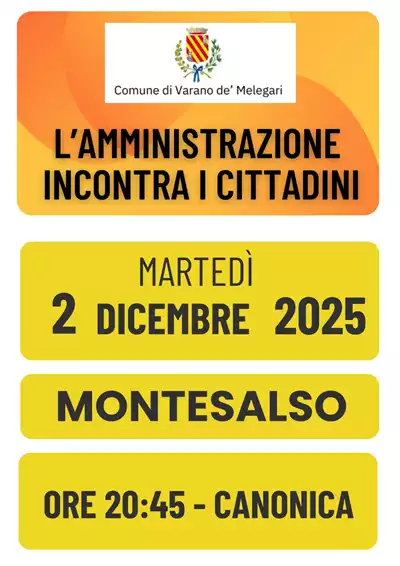 Leggi di più su L'AMMINISTRAZIONE INCONTRA I CITTADINI - MONTESALSO