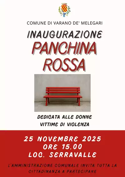 Leggi di più su INAUGURAZIONE PANCHINA ROSSA